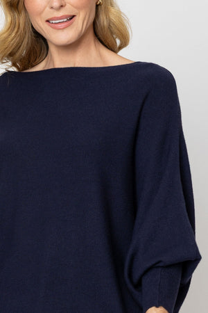 Carraig Donn Navy Batwing Knit Jumper