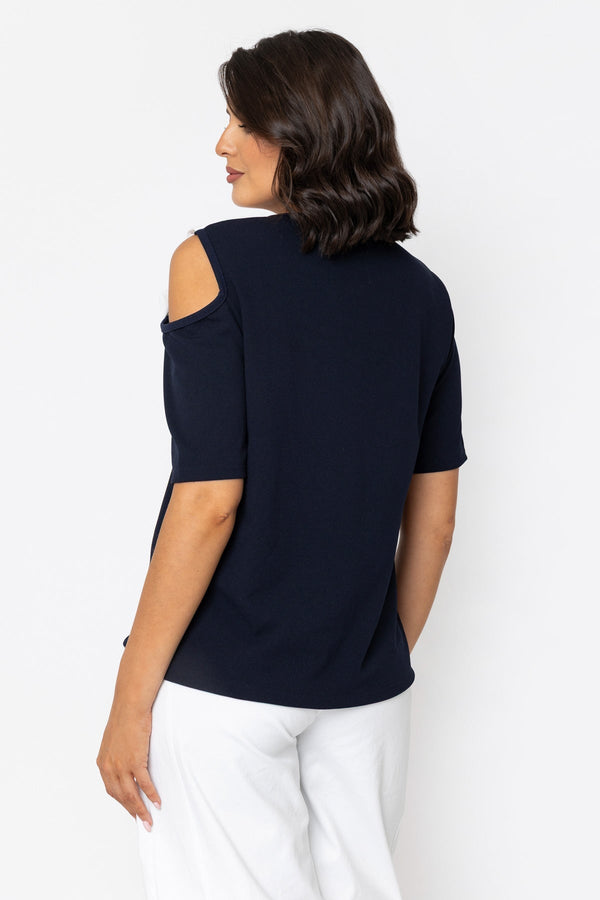 Carraig Donn Navy Contrast Bow Top