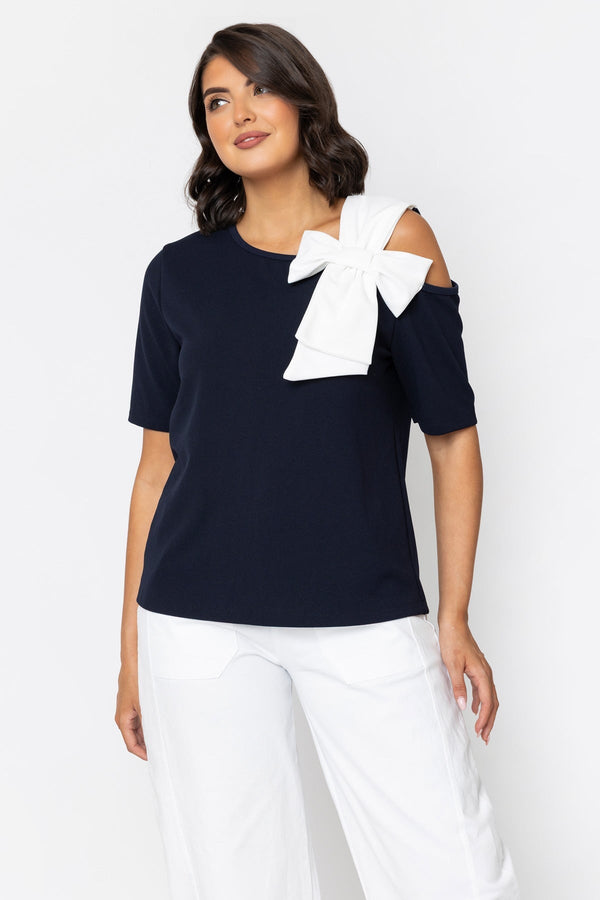Carraig Donn Navy Contrast Bow Top