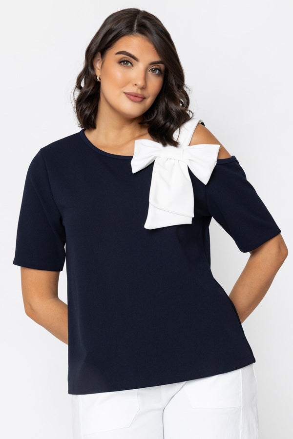 Carraig Donn Navy Contrast Bow Top