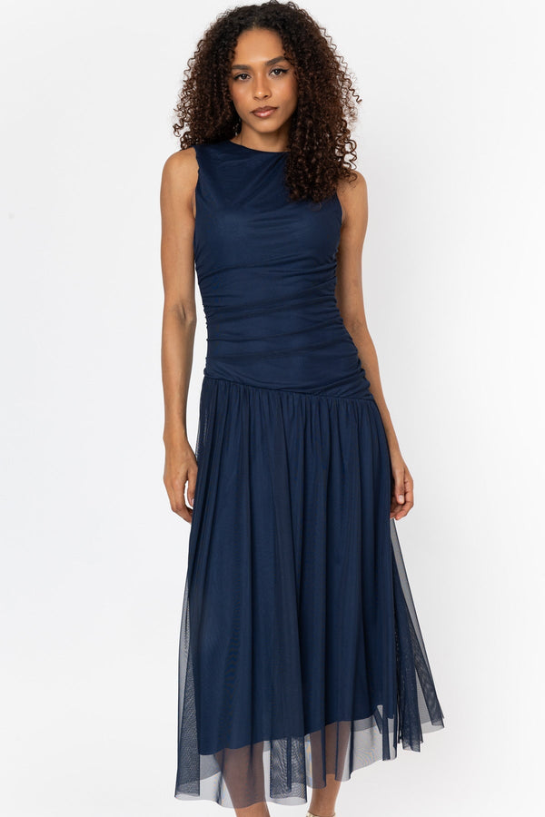 Carraig Donn Navy Jessica Midi Dress