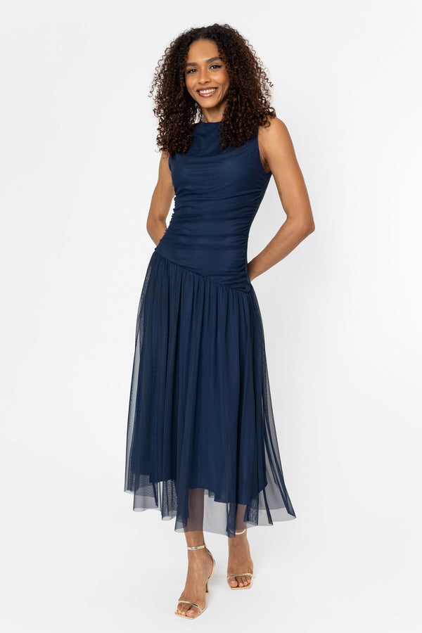 Carraig Donn Navy Jessica Midi Dress
