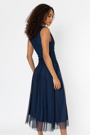 Carraig Donn Navy Jessica Midi Dress