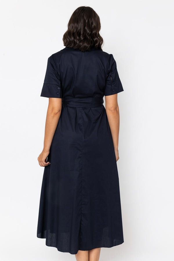 Carraig Donn Navy Kathleen Midi Dress