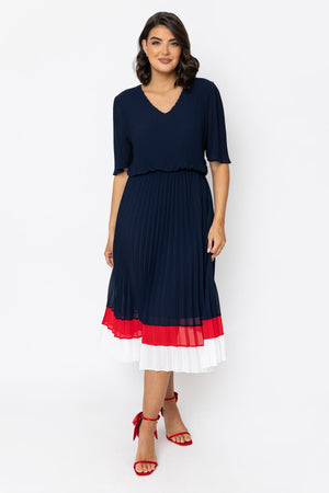 Carraig Donn Navy Michaela Midi Dress