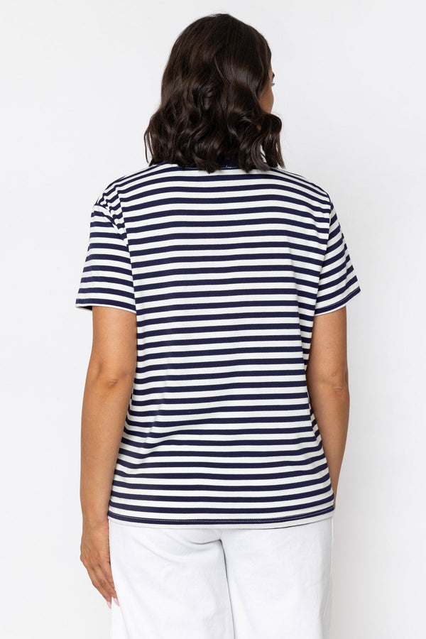 Carraig Donn Navy Stripe T-Shirt