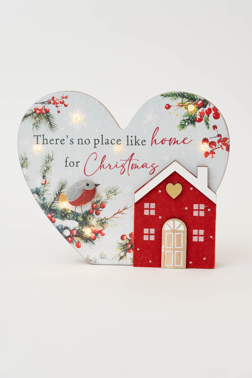 No Place Like Home Christmas Plaque Decoration