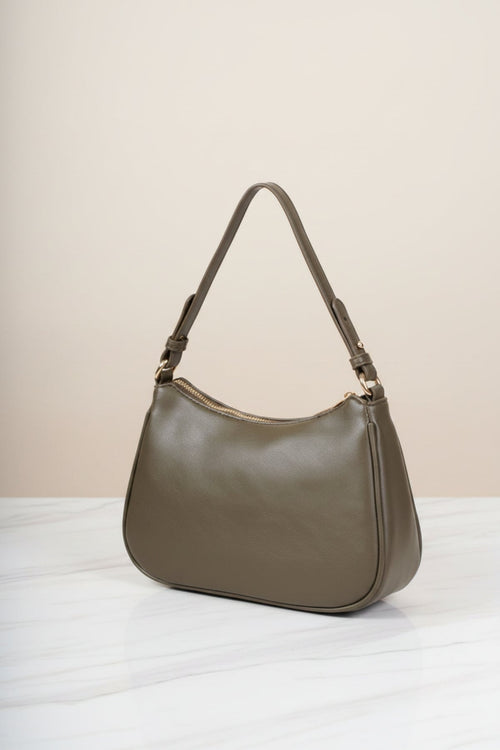 Carraig Donn Olive Green Eyelet & Stud Shoulder Bag