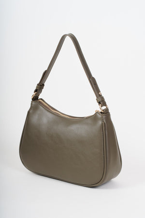 Carraig Donn Olive Green Eyelet & Stud Shoulder Bag