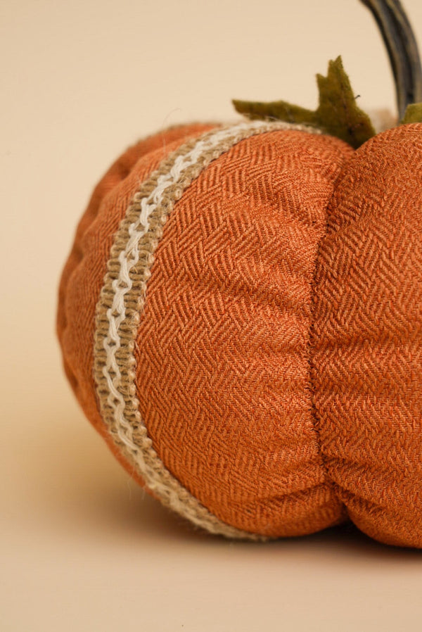 Carraig Donn Orange Fabric Lace Halloween Pumpkin