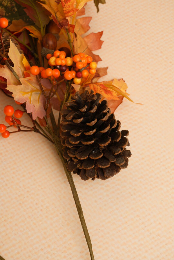 Carraig Donn Orange Halloween Pumpkin Decorative Pick