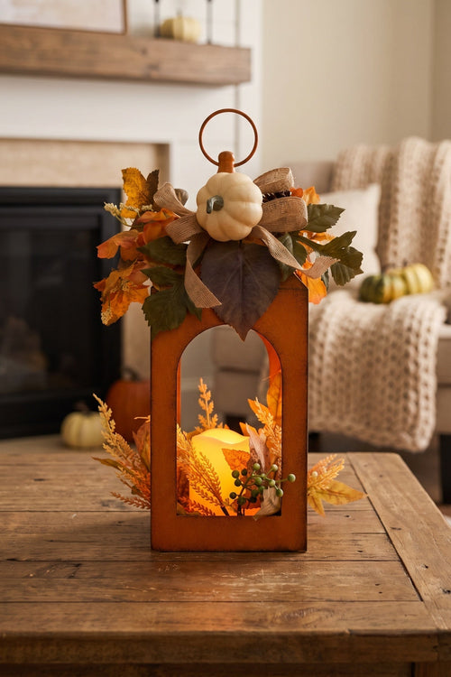 Carraig Donn Orange Harvest Pumpkin Lantern Decorative Ornament