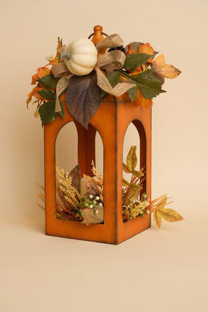 Carraig Donn Orange Harvest Pumpkin Lantern Decorative Ornament