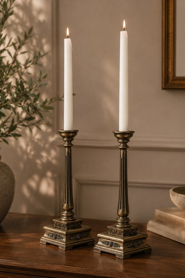 Carraig Donn Oriental Candle Holder Set Of 2 in Bronze