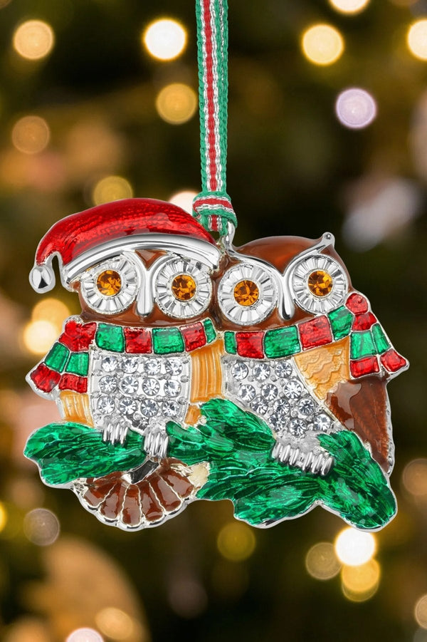 Carraig Donn Owl Couple Christmas Decoration