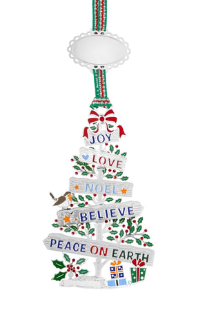 Carraig Donn Peace On Earth Christmas Tree Decoration