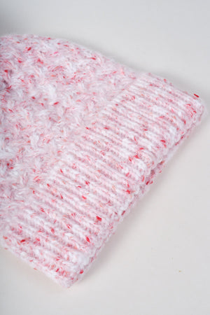 Carraig Donn Pink Cable Knit Pom Pom Beanie Hat