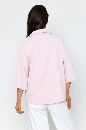 Carraig Donn Pink Collared Top