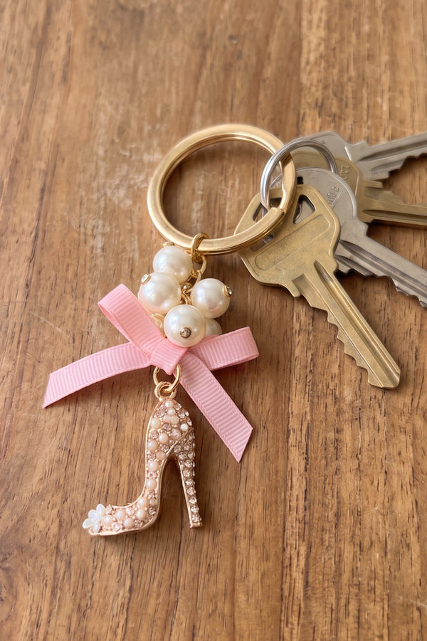 Carraig Donn Pink Heel Shaped Keyring