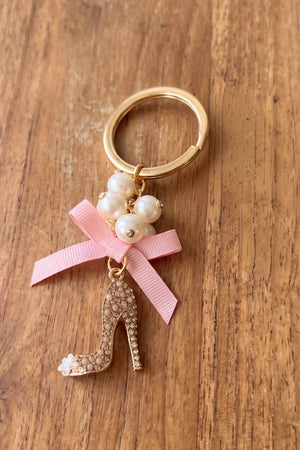 Carraig Donn Pink Heel Shaped Keyring