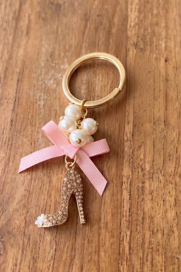 Carraig Donn Pink Heel Shaped Keyring