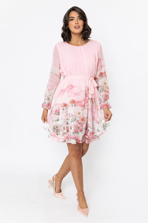 Carraig Donn Pink Michelle Knee Length Dress