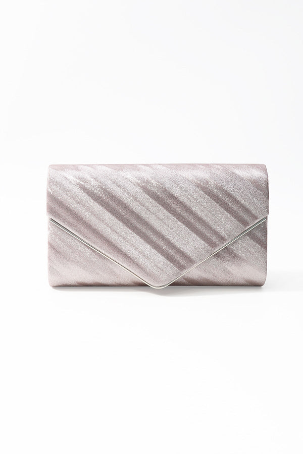 Carraig Donn Pink Shimmer Envelope Clutch Bag