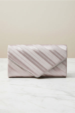 Carraig Donn Pink Shimmer Envelope Clutch Bag
