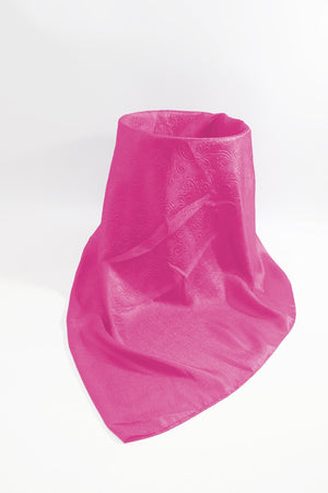 Carraig Donn Pink Silk Touch Floral Embossed Scarf