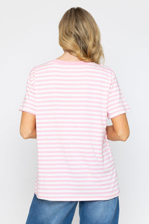 Carraig Donn Pink Stripe T-Shirt