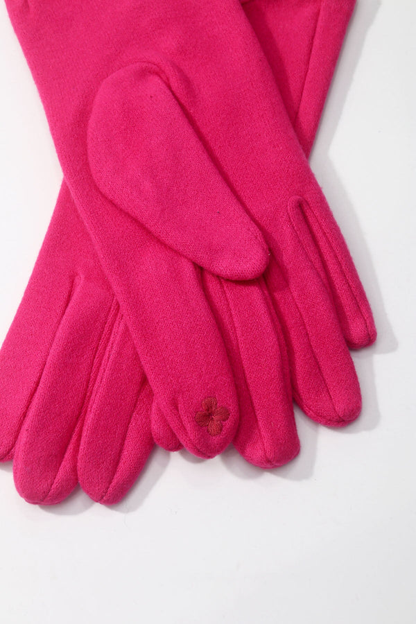 Carraig Donn Pink Triple Button Detail Gloves