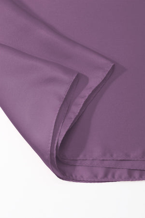 Carraig Donn Purple Satin Silver Ring Detail Neckerchief Scarf