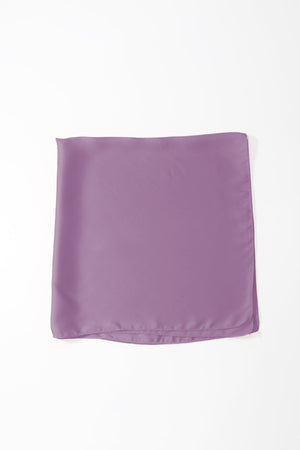 Carraig Donn Purple Satin Silver Ring Detail Neckerchief Scarf