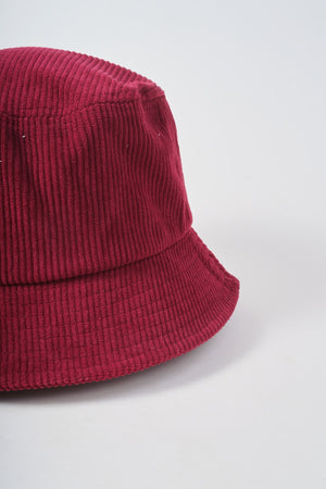 Carraig Donn Red Corduroy Bucket Hat