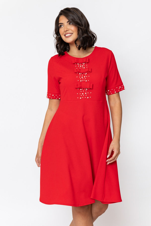 carraig donn red dress carraig-donn-veronica-midi-dress-in-red - Dublin Gazette Newspapers