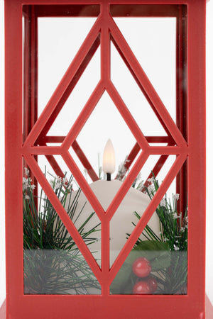 Carraig Donn Red Led Lantern