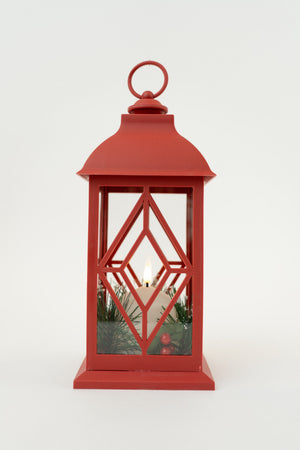 Carraig Donn Red Led Lantern