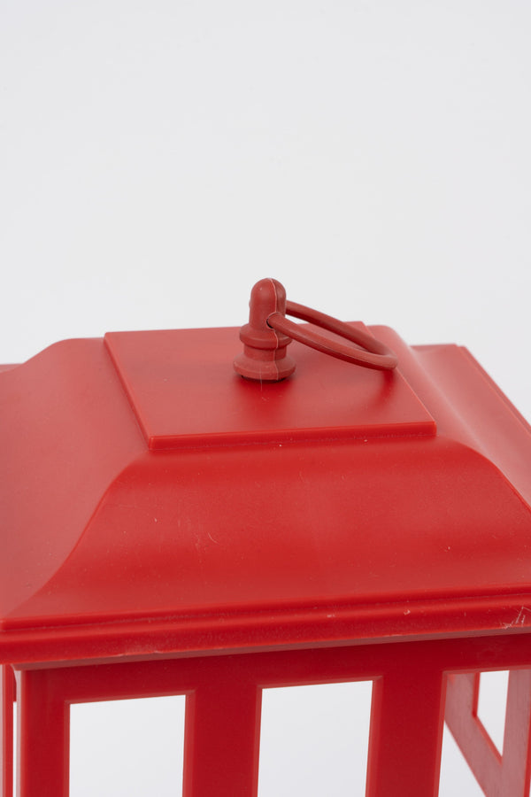 Carraig Donn Red Led Lantern Large