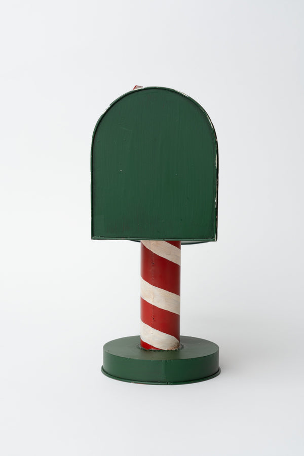 Carraig Donn Red Metal Merry Christmas Mailbox Decoration