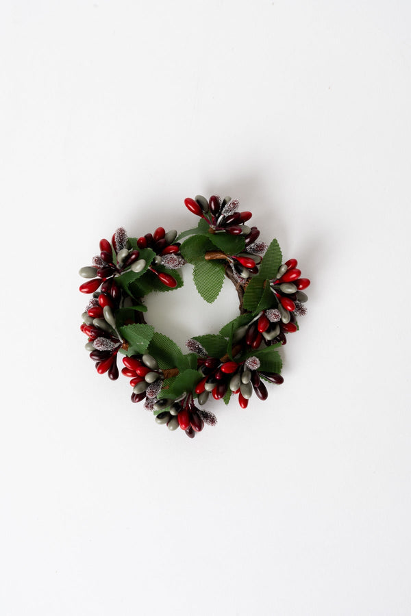 Carraig Donn Red Mini Berry Dinner Candle Ring