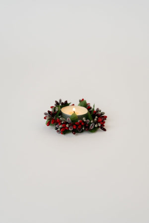 Carraig Donn Red Mini Berry Dinner Candle Ring