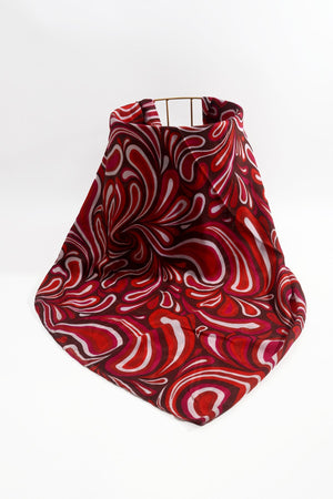 Carraig Donn Red Swirl Print Lightweight Scarf