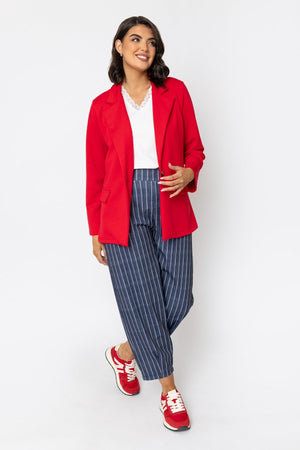 Carraig Donn Red Viscose Blend Single Breasted Blazer