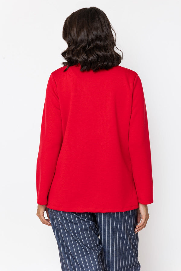 Carraig Donn Red Viscose Blend Single Breasted Blazer