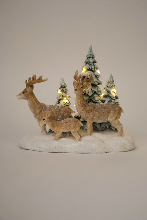 Small Reindeer Family LED Christmas Decoration