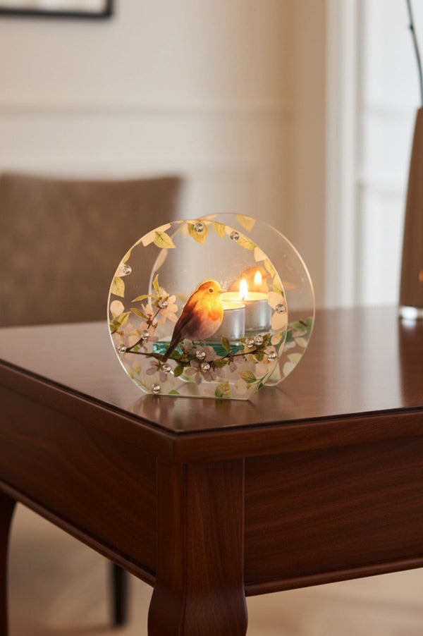 Carraig Donn Robin Tree Of Life T-Light Holder