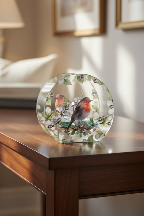 Robin Tree Of Life T-Light Holder