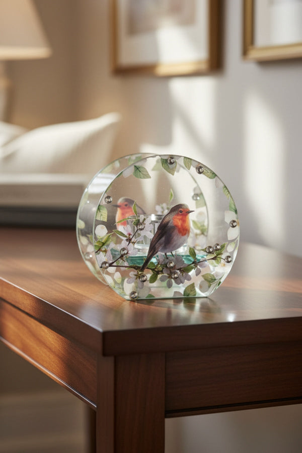 Carraig Donn Robin Tree Of Life T-Light Holder