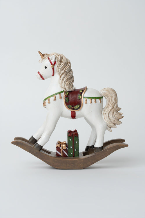 Rocking Horse With Gifts Christmas Decoration