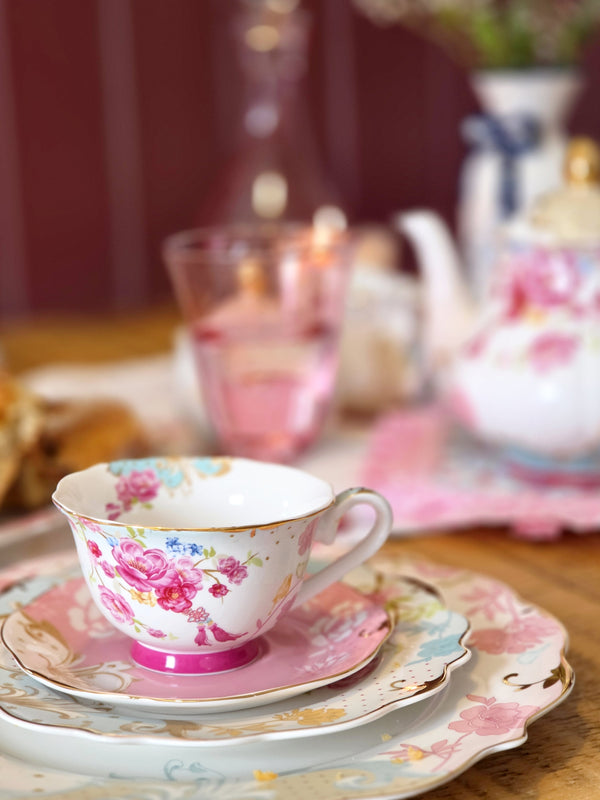Carraig Donn Rosa Belle Cups & Saucer Set
